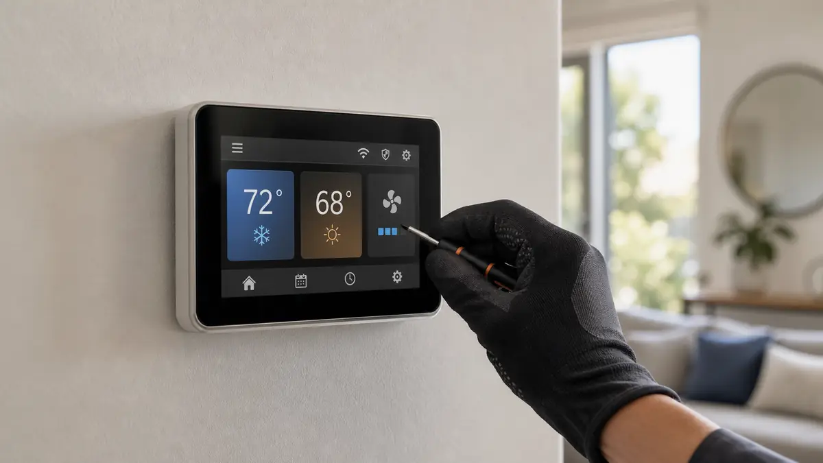 Smart controller and MHK2 thermostat installation for a Mitsubishi system in Glendale, CA